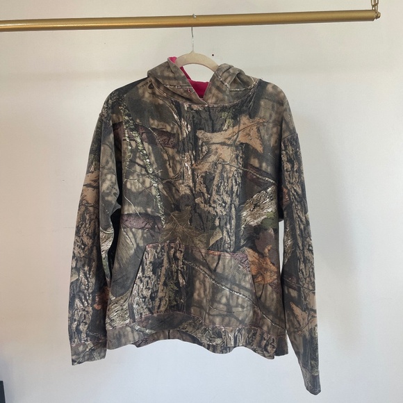 pink real tree mossy oak hoodie - Picture 1 of 5